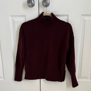 Banana Republic Deep Burgundy Turtleneck Sweater